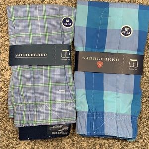 Saddlebred plaid boxer shorts NWT
